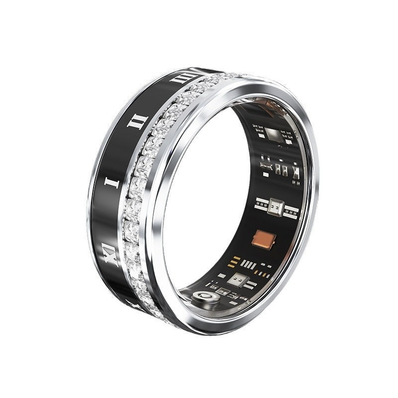 Bague intelligente connectée incrustée de diamants