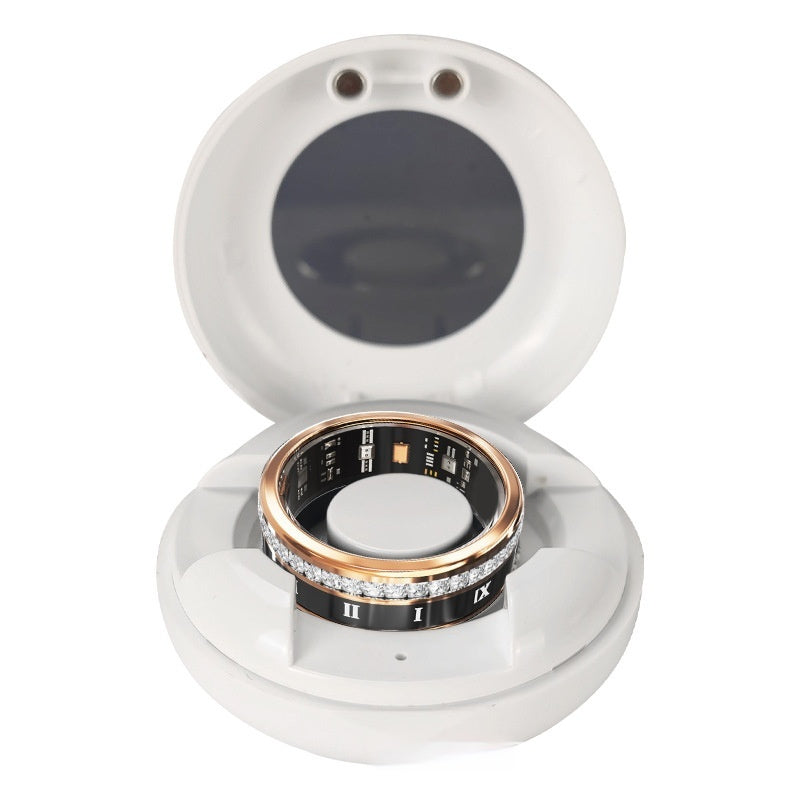 Bague intelligente connectée incrustée de diamants