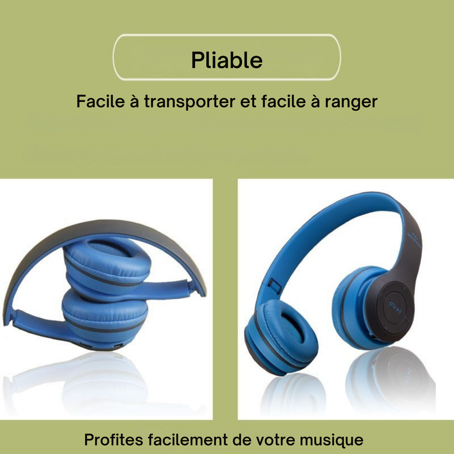 Casque Bluetooth avec micro