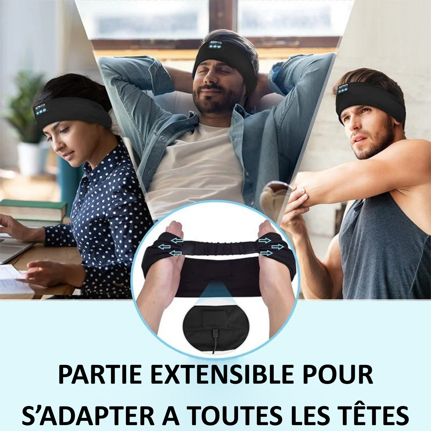 Masque de Sommeil Bluetooth avec Écouteurs Intégrés – Confort & Musique Réunis