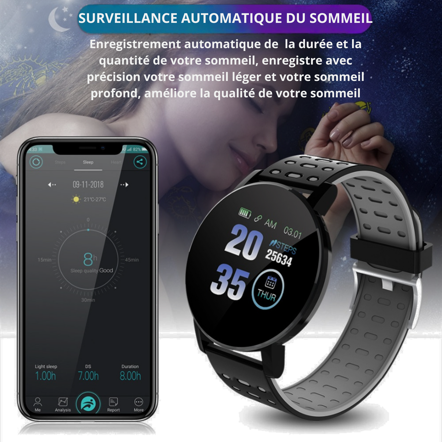 Montre intelligente connectée