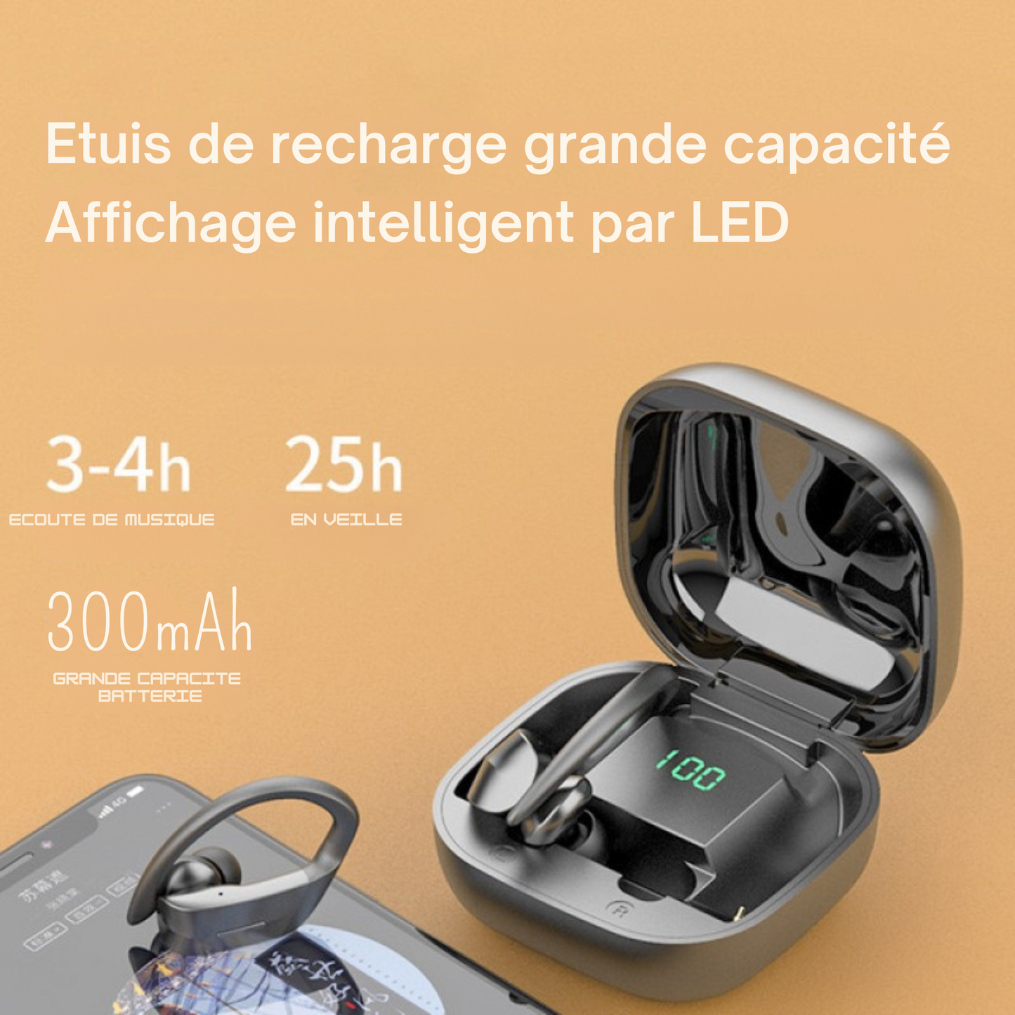 Ecouteurs intra-auriculaire sans fil