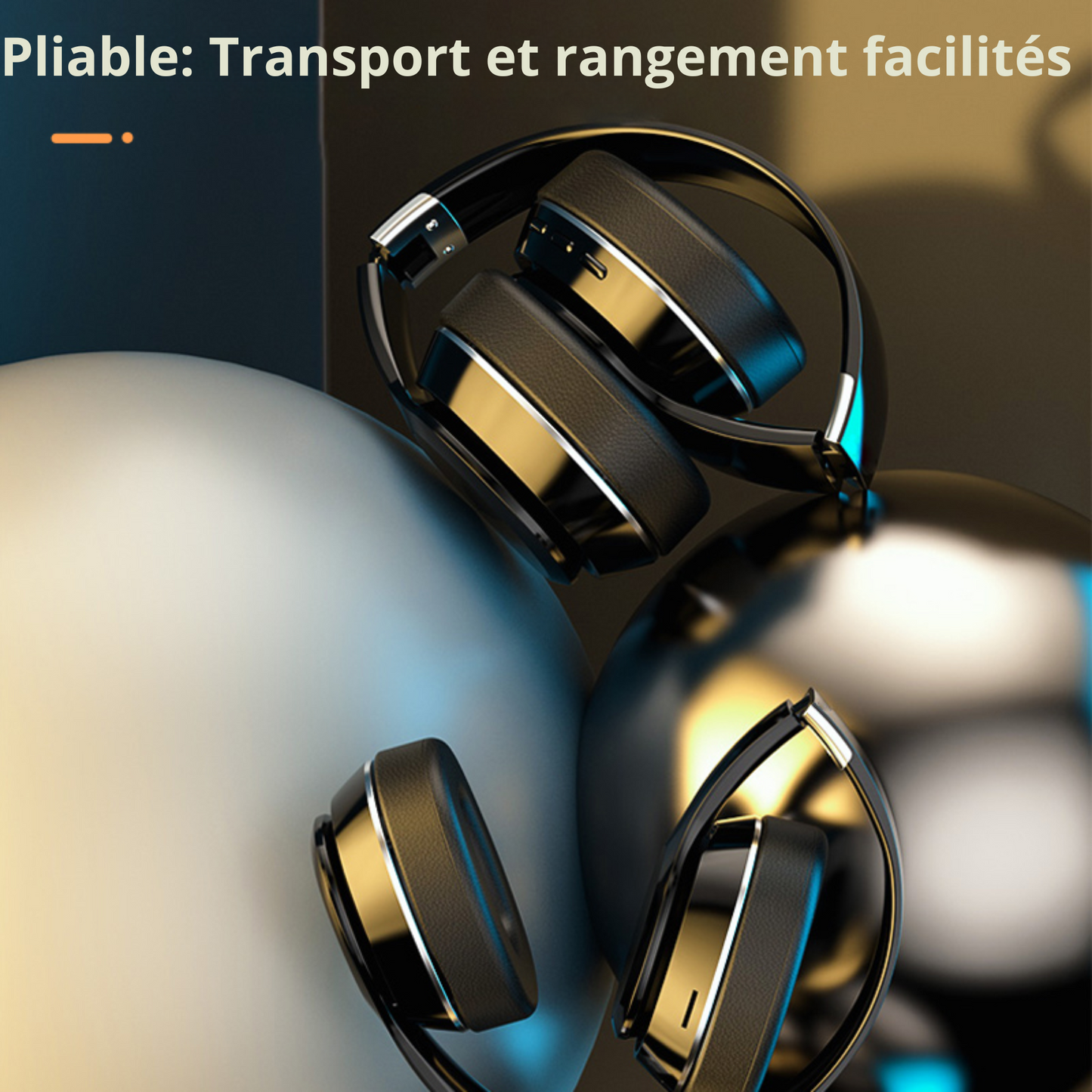 Casque pliable sans fil